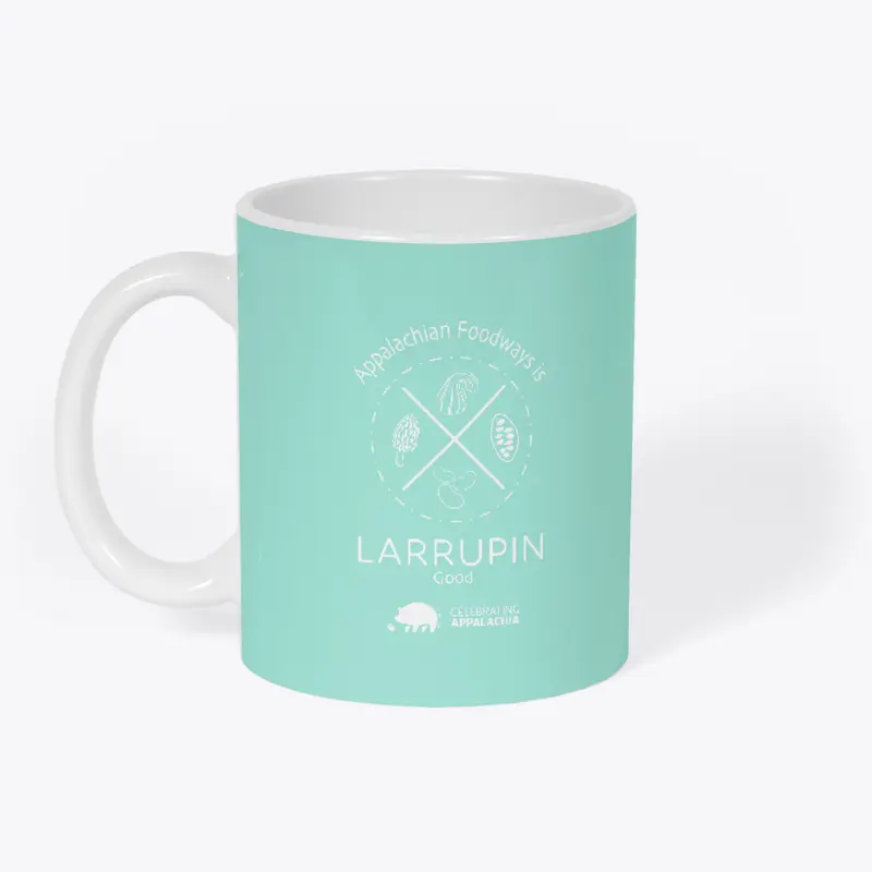 Larrupin Good: White Logo