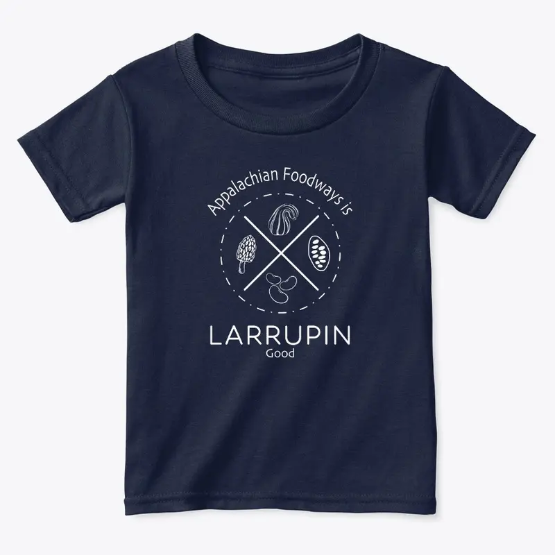 Larrupin Good: White Logo