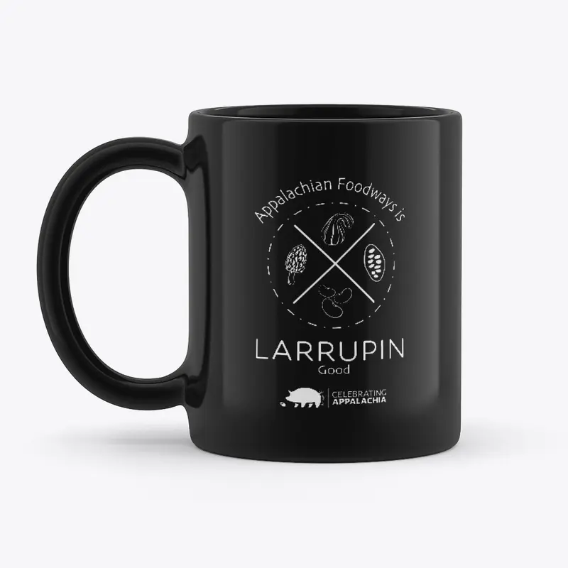 Larrupin Good: White Logo