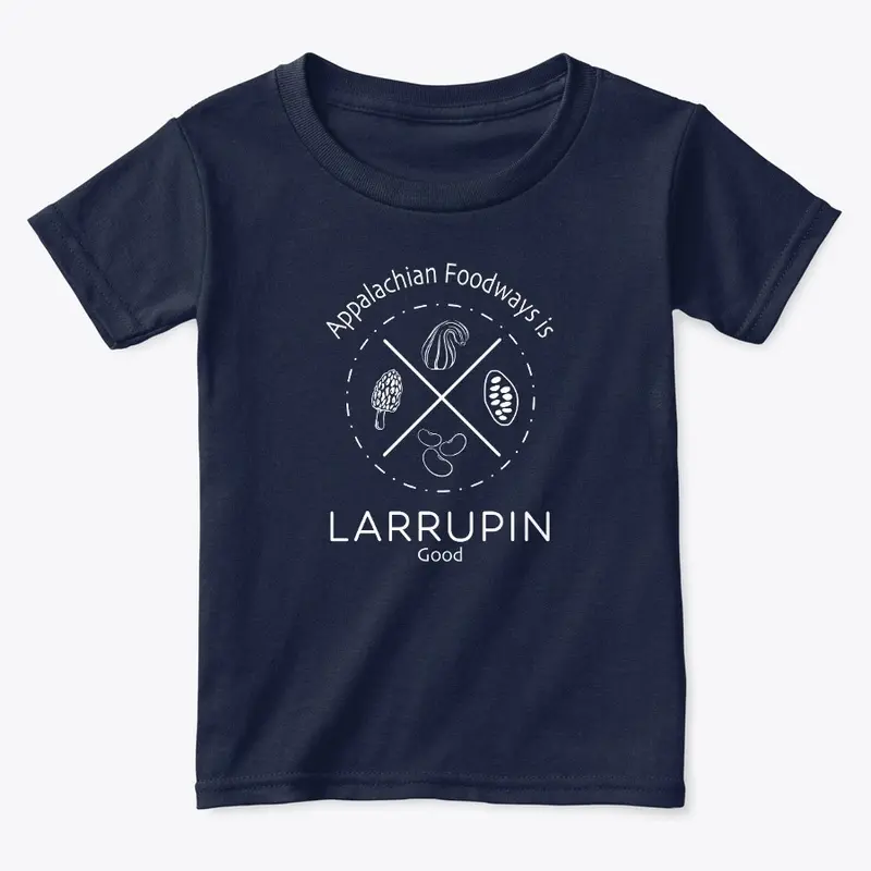 Larrupin Good: White Logo