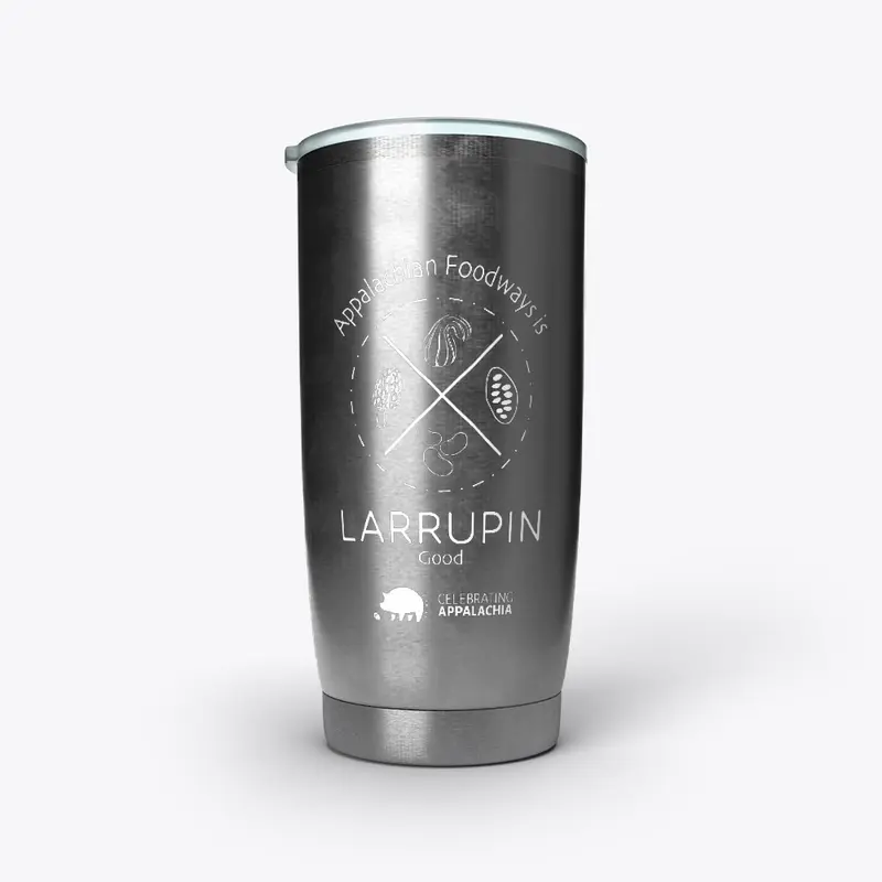 Larrupin Good: White Logo